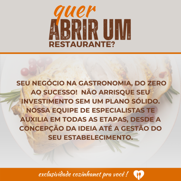 Quer abrir um restaurante, Bar, Pizzaria, Cafeteria, Fábrica de Alimentos?