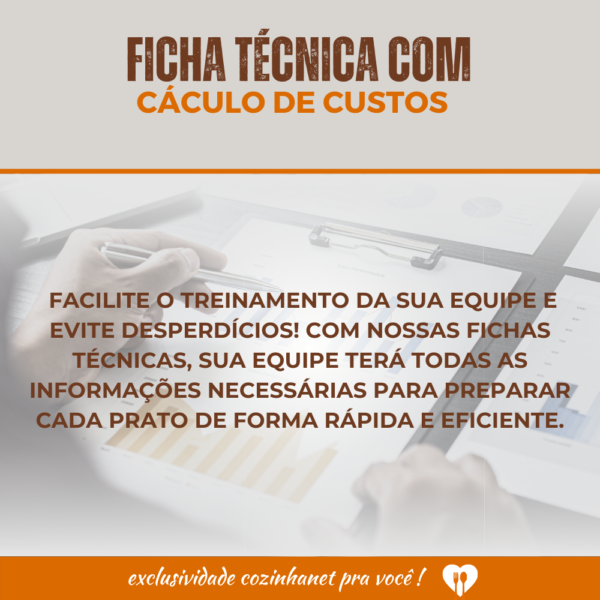 Ficha Técnica com Cálculo de Custos